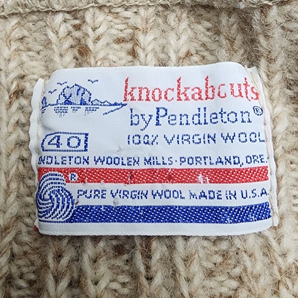 Pendleton Knockabouts Vintage Cream Cardigan - Picture 11 of 11